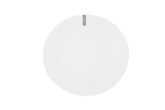 Basiks White Porcelain Dinner Plate