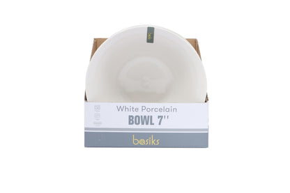 Basiks White Porcelain Bowl