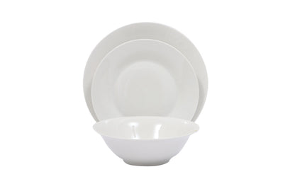 Basiks White Porcelain Dinner Set 12 Piece