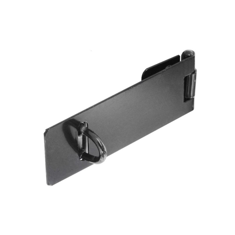 Securit Safety Hasp & Staple Light Black 100mm