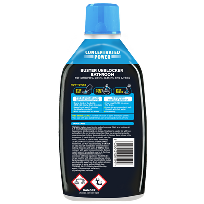 Buster Bathroom Plughole Unblocker 3 Dose