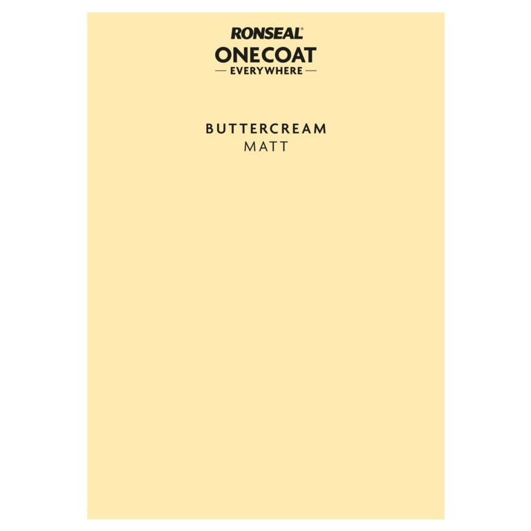 Ronseal Peel & Stick One Coat Everywhere Buttercream Matt