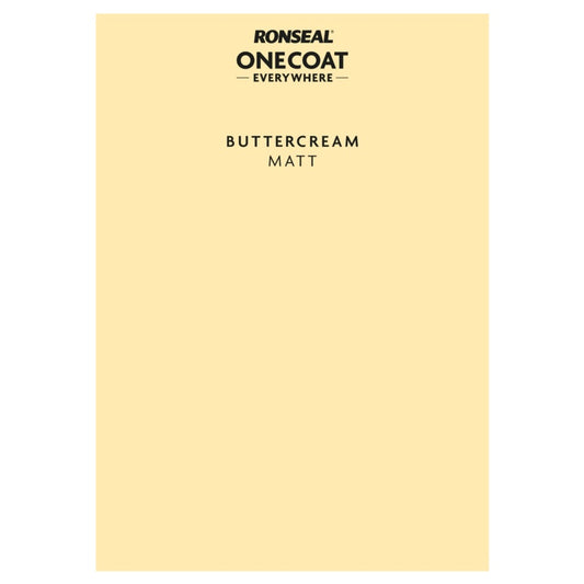 Ronseal Peel & Stick One Coat Everywhere Buttercream Matt