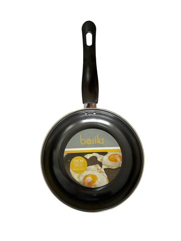 Basiks Carbon Steel Frying Pan Black
