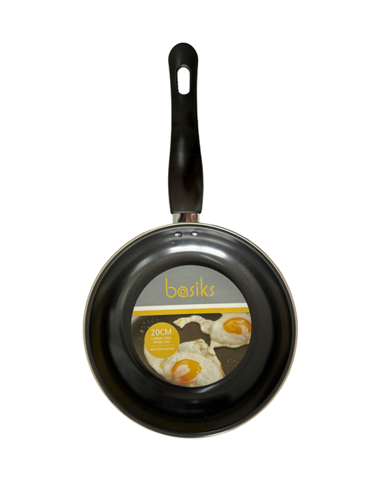 Basiks Carbon Steel Frying Pan Black