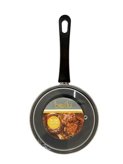 Basiks Carbon Steel Saucepan And Lid