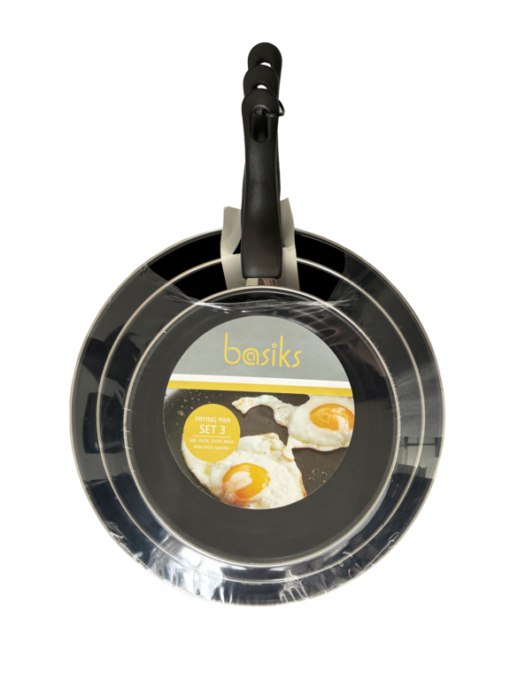 Basiks Carbon Steel Frying Pan Set