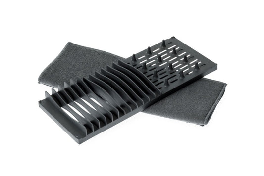 Casa & Casa 2 In 1 Drying Mat With Rack Grey