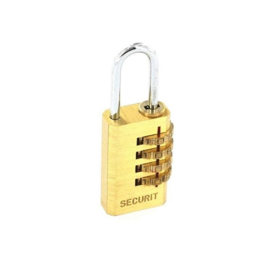 Securit Resettable Code Lock Brass 20mm