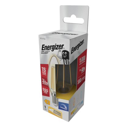 Energizer Filament LED Candle 2700k Dimmable 5w