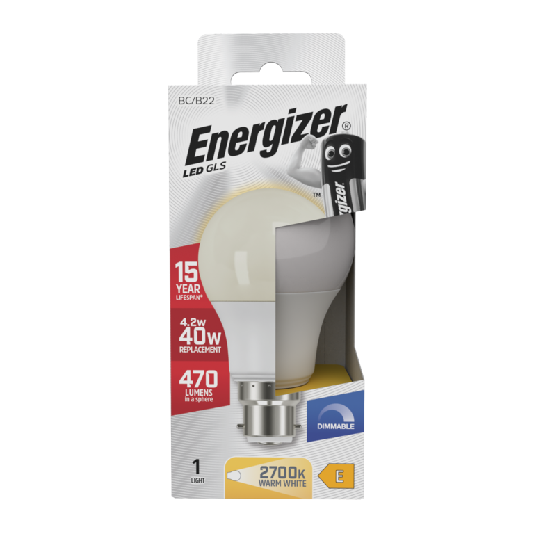 Energizer LED GLS B22 2700k Dimmable