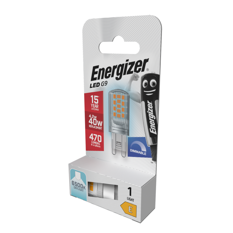 Energizer LED G9 4.2w 470lm Dimmable 6500k