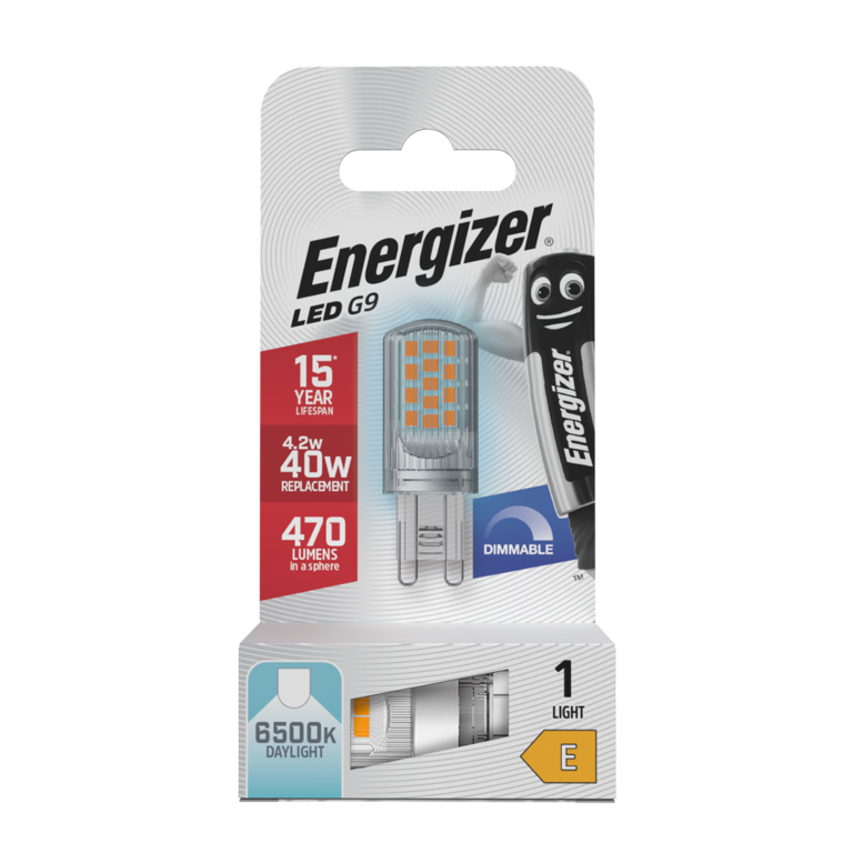Energizer LED G9 4.2w 470lm Dimmable