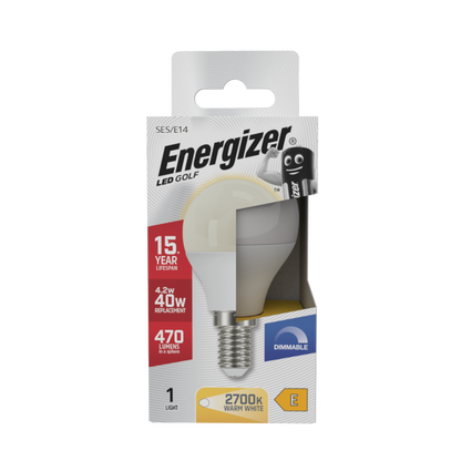 Energizer LED Golf 470lm Opal E14 Dimmable