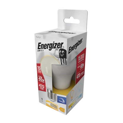 Energizer LED GLS E27 2700k Dimmable