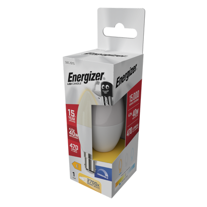 Energizer LED Candle 470lm Opal B15 Dimmable