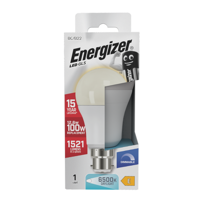 Energizer LED GLS B22 6500k Dimmable 12.6w