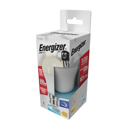 Energizer LED GLS B22 6500k Dimmable 12.6w