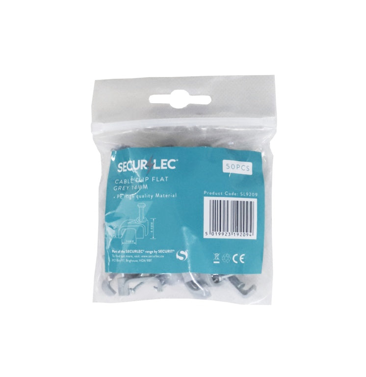 Cable Clip Flat Grey