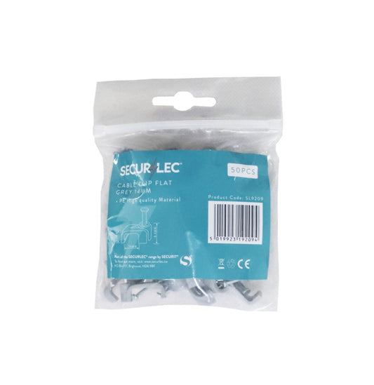 Cable Clip Flat Grey