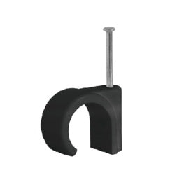 Cable Clip Round Black