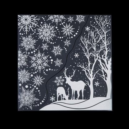 Premier White Snowflake Window Stickers 38cm Assorted