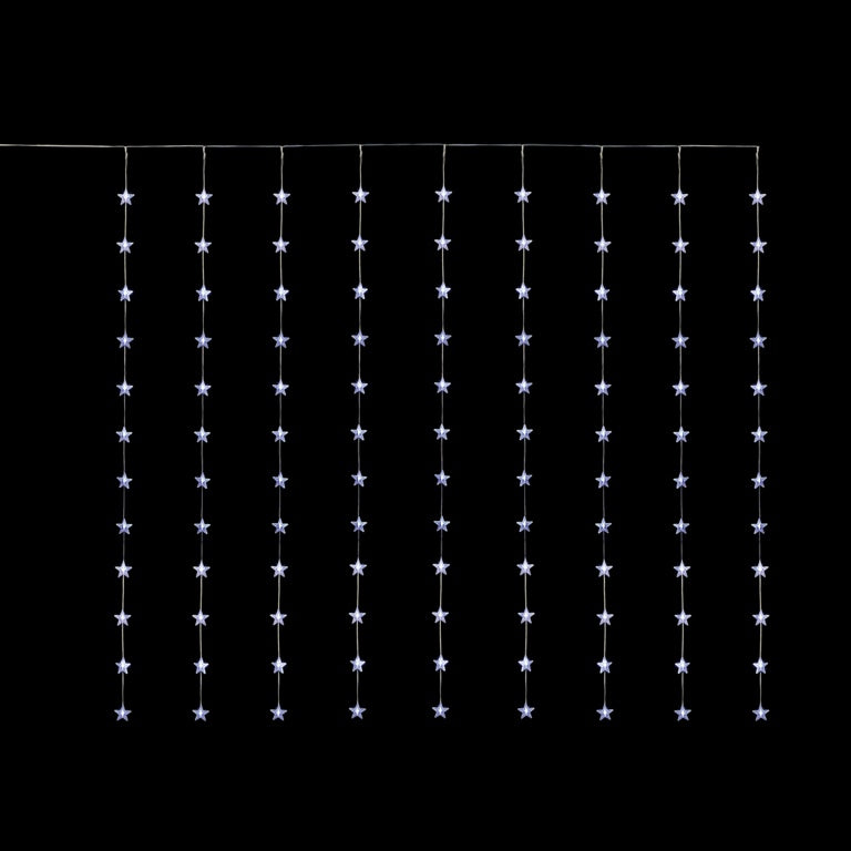 Premier FlexiBrights Star Curtain 108 LED 1.2m White