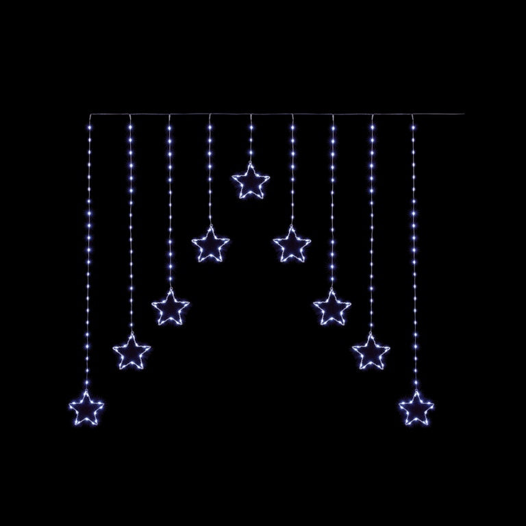 Premier FlexiBrights Star V Curtain 258 LEDs White 1.2m