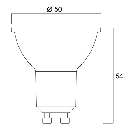 Sylvania LED Bulb GU10 Warm White A Rated 2w