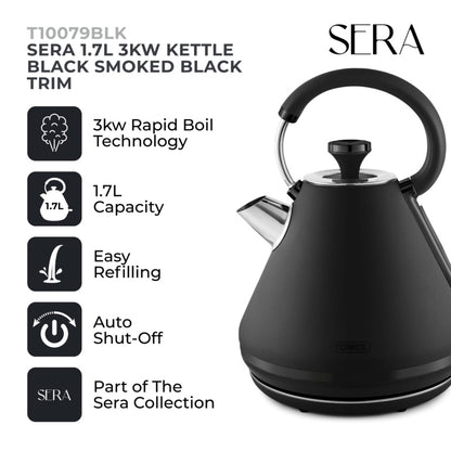 Tower Sera Black Kettle 3kw