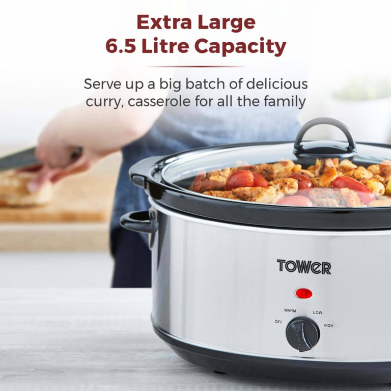 Tower Steel Slow Cooker Stainless