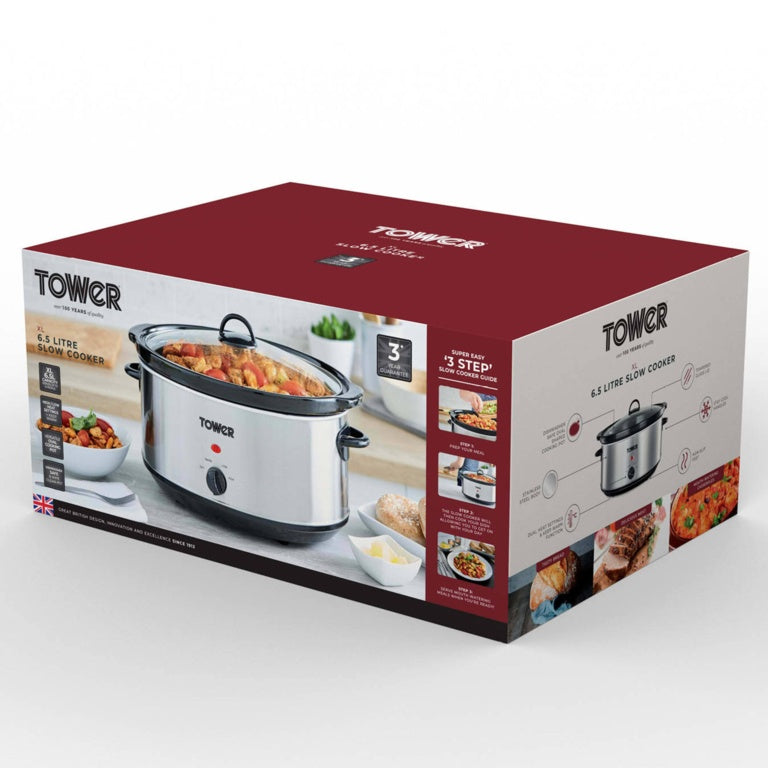 Tower Steel Slow Cooker Stainless