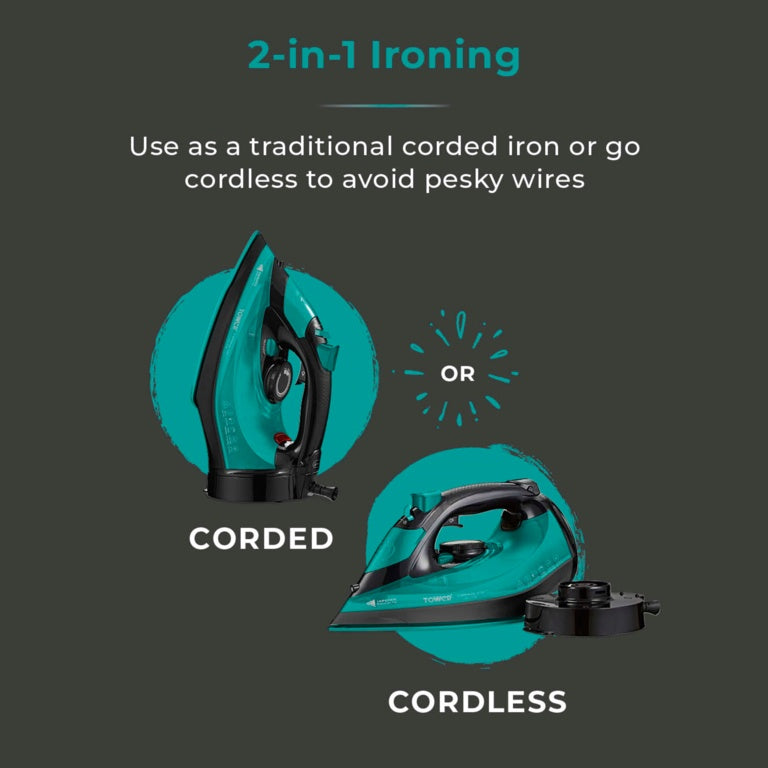 Tower Ceraglide Iron Cord /Cordless Teal