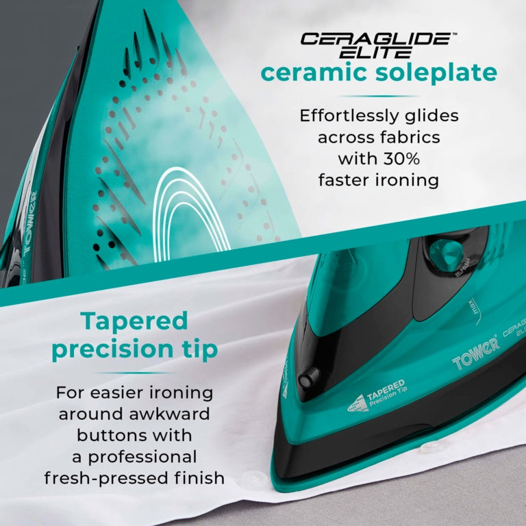 Tower Ceraglide Iron Cord /Cordless Teal