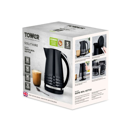Tower Solataire Black Kettle 3kw