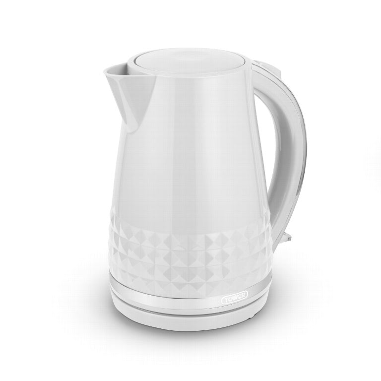 Tower Solataire White Kettle 3kw