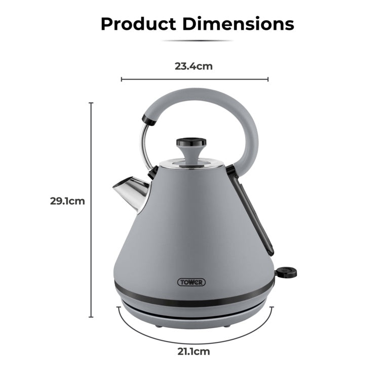 Tower Sera Grey Kettle 3kw
