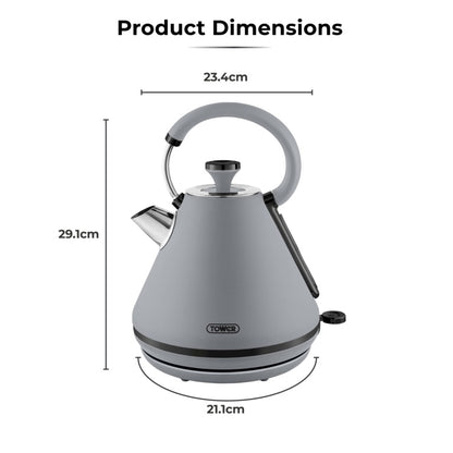 Tower Sera Grey Kettle 3kw