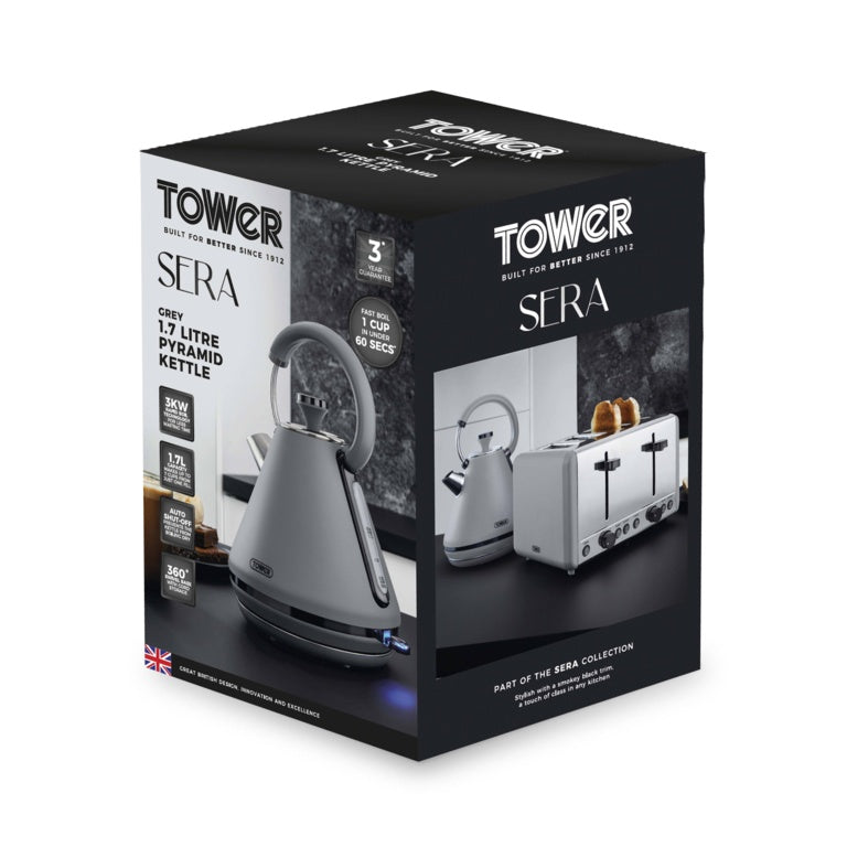 Tower Sera Grey Kettle 3kw