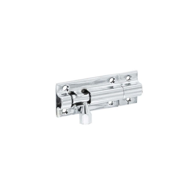 Securit Chrome Door Bolt 1" Wide 75mm