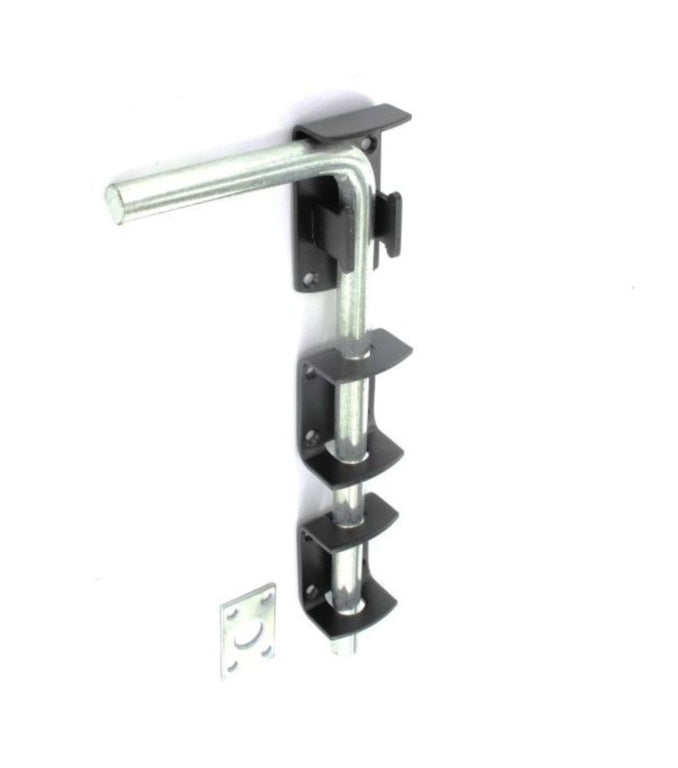 Securit Garage Door Bolt Black