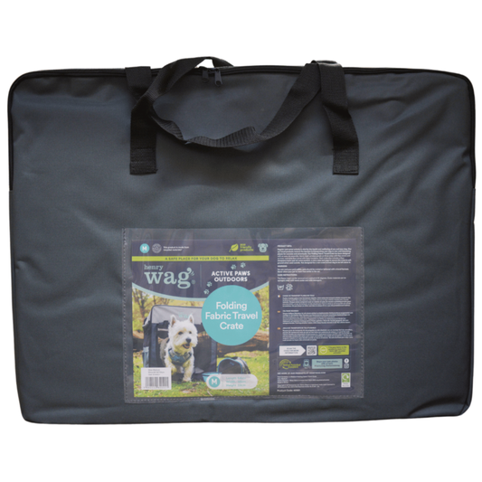 Henry Wag Folding Fabric Travel Pet Crate Medium