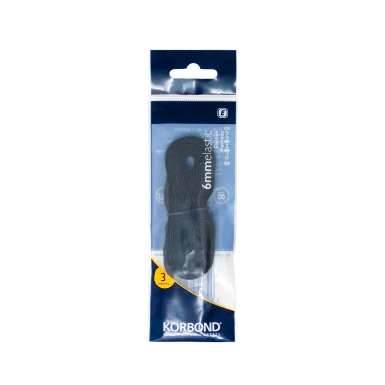 Elastic Black 6mm