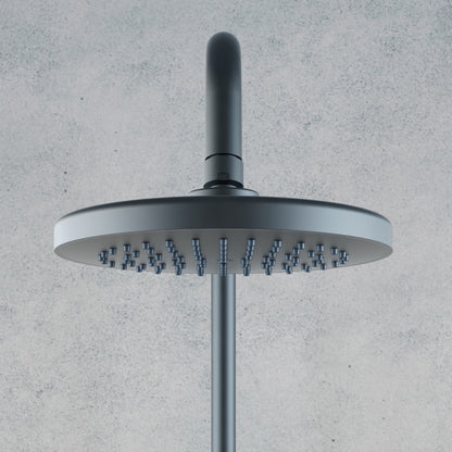 Aqualisa Round Bar Valve Dual Mixer Shower Matt Black