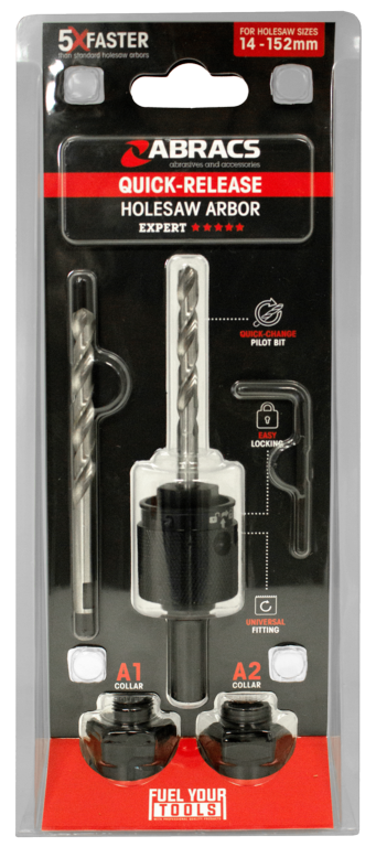 Abracs Quick Release Hole Saw Arbour