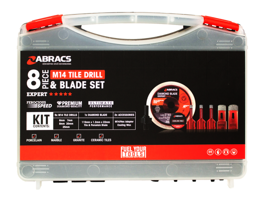 Abracs M14 Tile Drill & Blade Set
