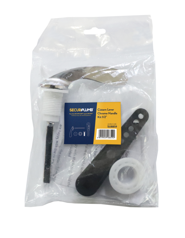 Securplumb Chrome Cistern Lever Handle Kit