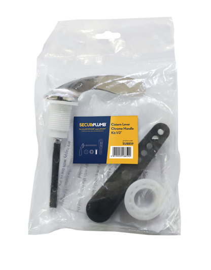 Securplumb Chrome Cistern Lever Handle Kit