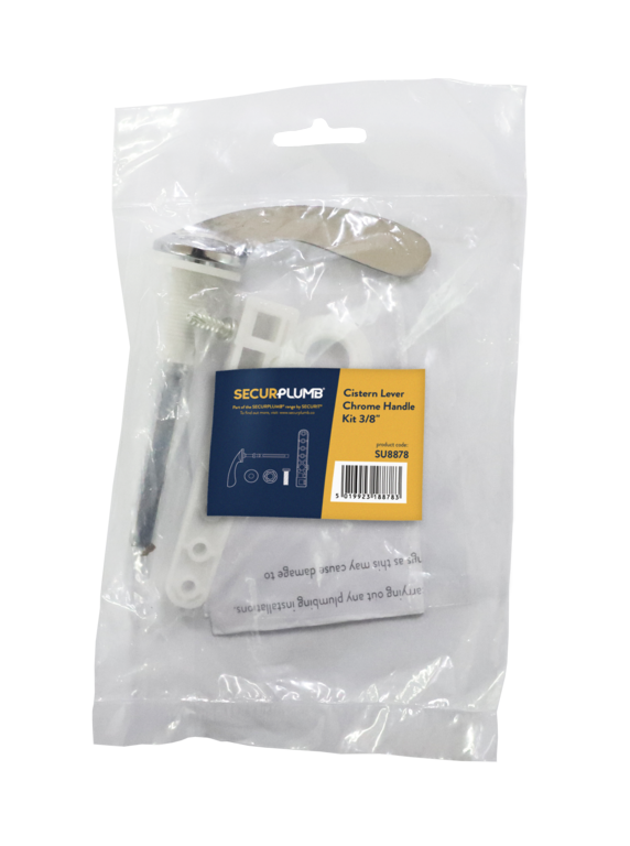 Securplumb Chrome Cistern Lever Handle Kit