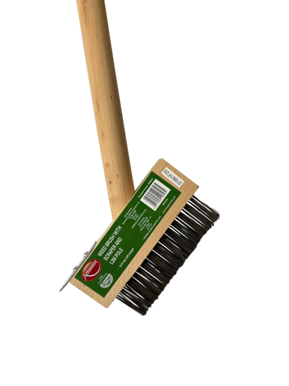 Ambassador Hardwood Weed Brush/Scraper Pole